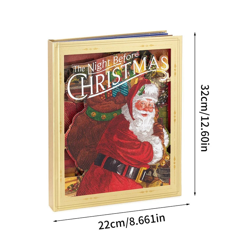 Christmas Pop-Up Book The Night Before Christmas - Satin & Sox