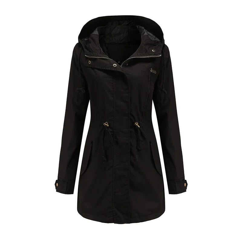 Women's Hooded Trench Coat