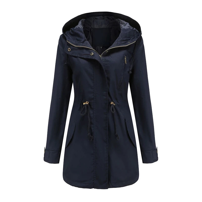 Women's Hooded Trench Coat