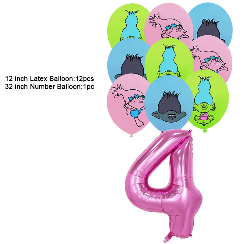 Disney TROLLS  Theme Party Decorations - Satin & Sox