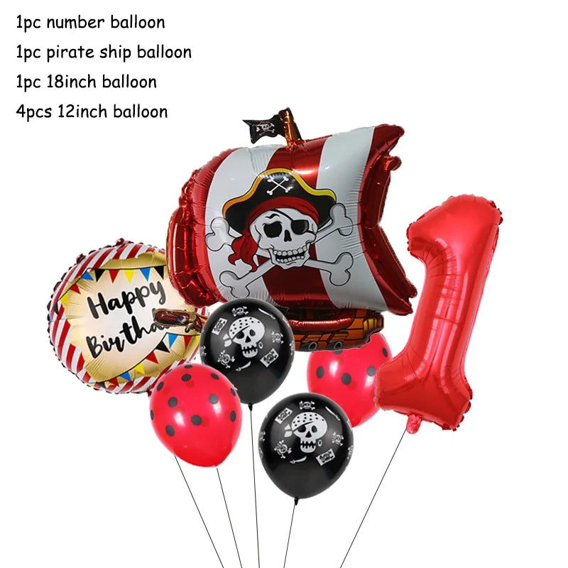 Pirate Theme Party Decorations - Satin & Sox