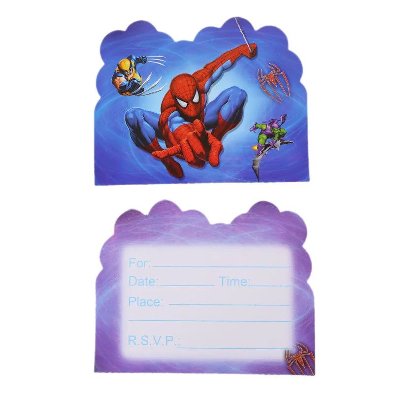 SpiderMan Birthday Party Decorations - Satin & Sox