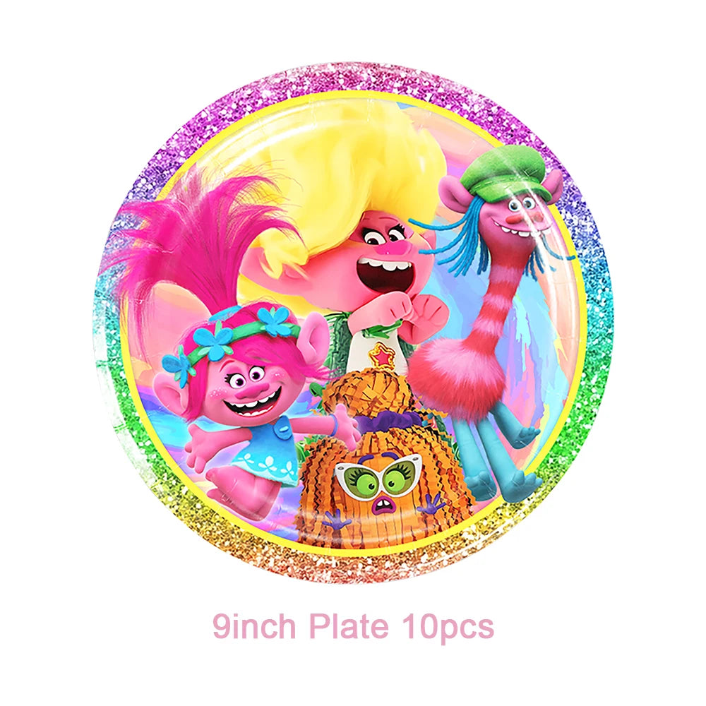 Disney TROLLS  Theme Party Decorations - Satin & Sox