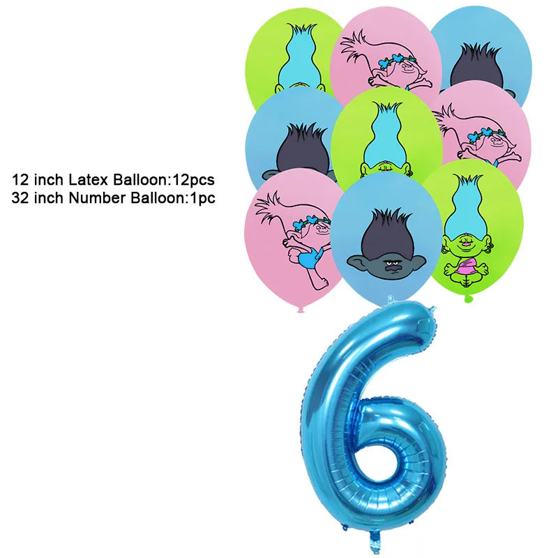 Disney TROLLS  Theme Party Decorations - Satin & Sox