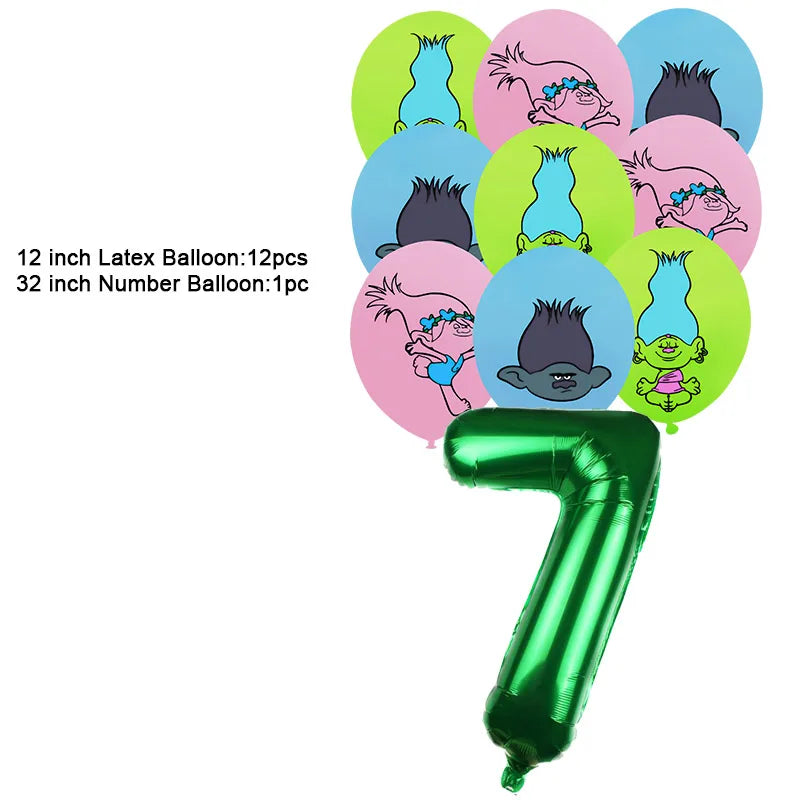 Disney TROLLS  Theme Party Decorations - Satin & Sox