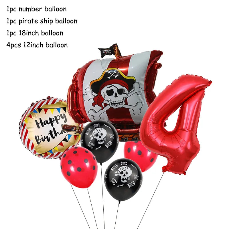 Pirate Theme Party Decorations - Satin & Sox