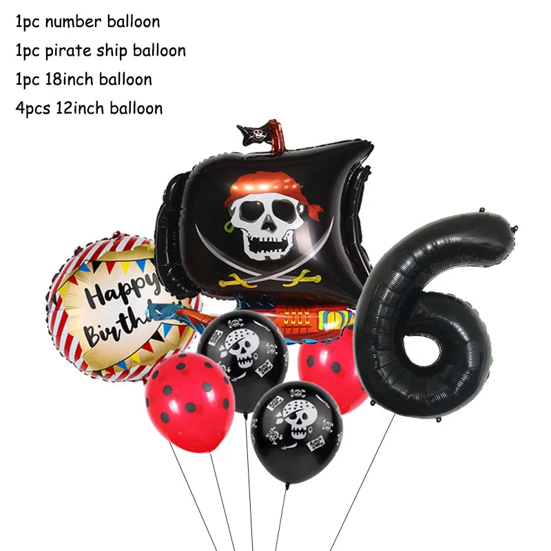 Pirate Theme Party Decorations - Satin & Sox