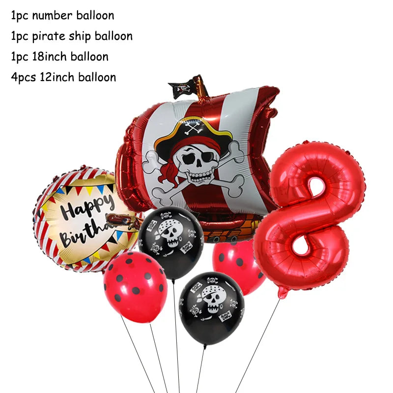 Pirate Theme Party Decorations - Satin & Sox