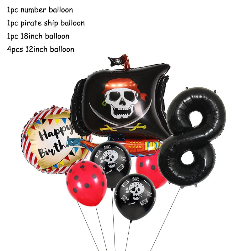 Pirate Theme Party Decorations - Satin & Sox