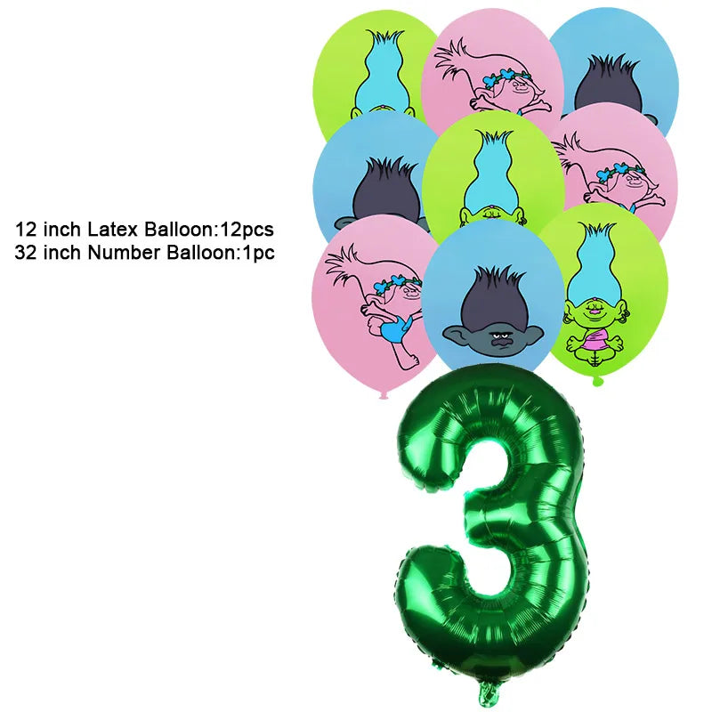 Disney TROLLS  Theme Party Decorations - Satin & Sox