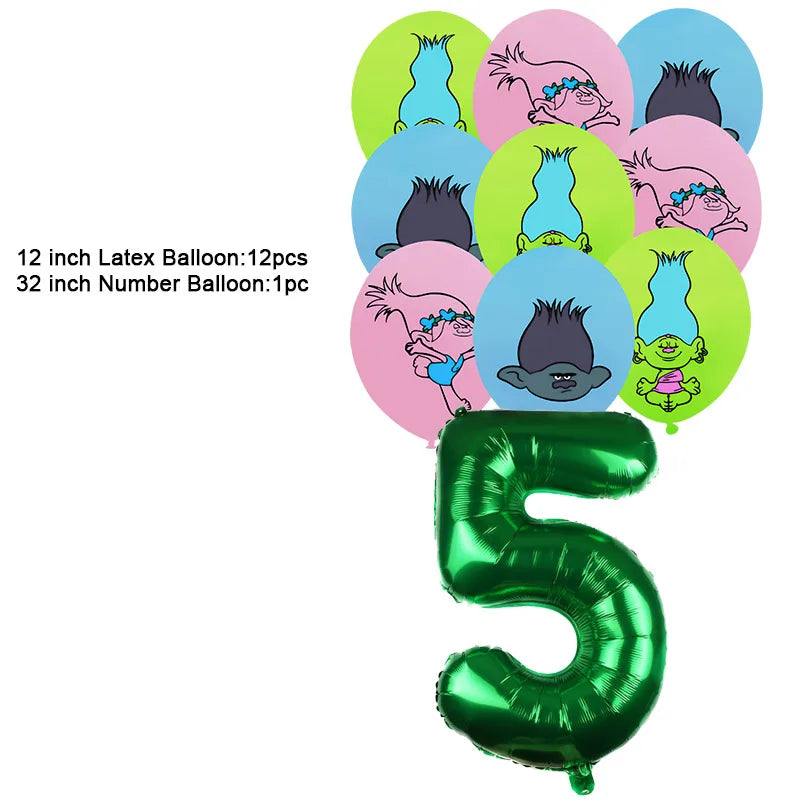 Disney TROLLS  Theme Party Decorations - Satin & Sox