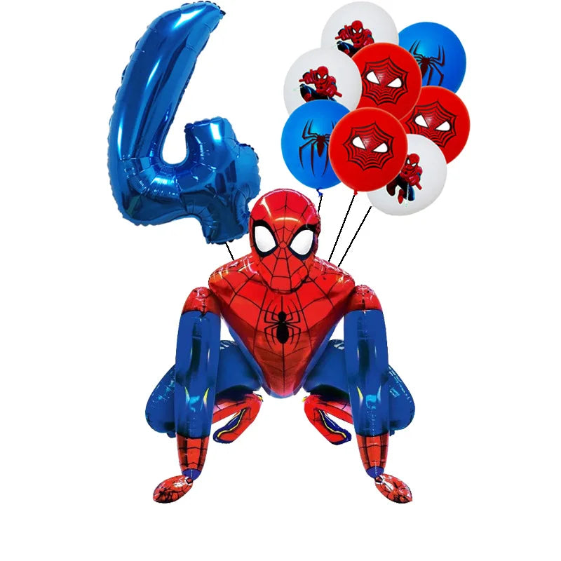 SpiderMan Birthday Party Decorations - Satin & Sox