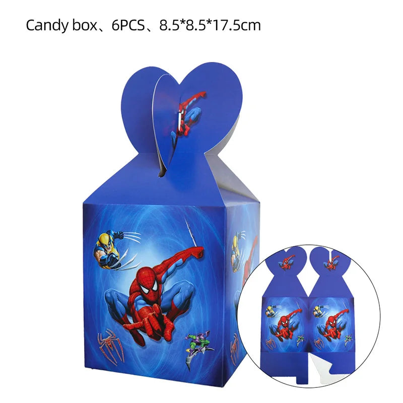 SpiderMan Birthday Party Decorations - Satin & Sox