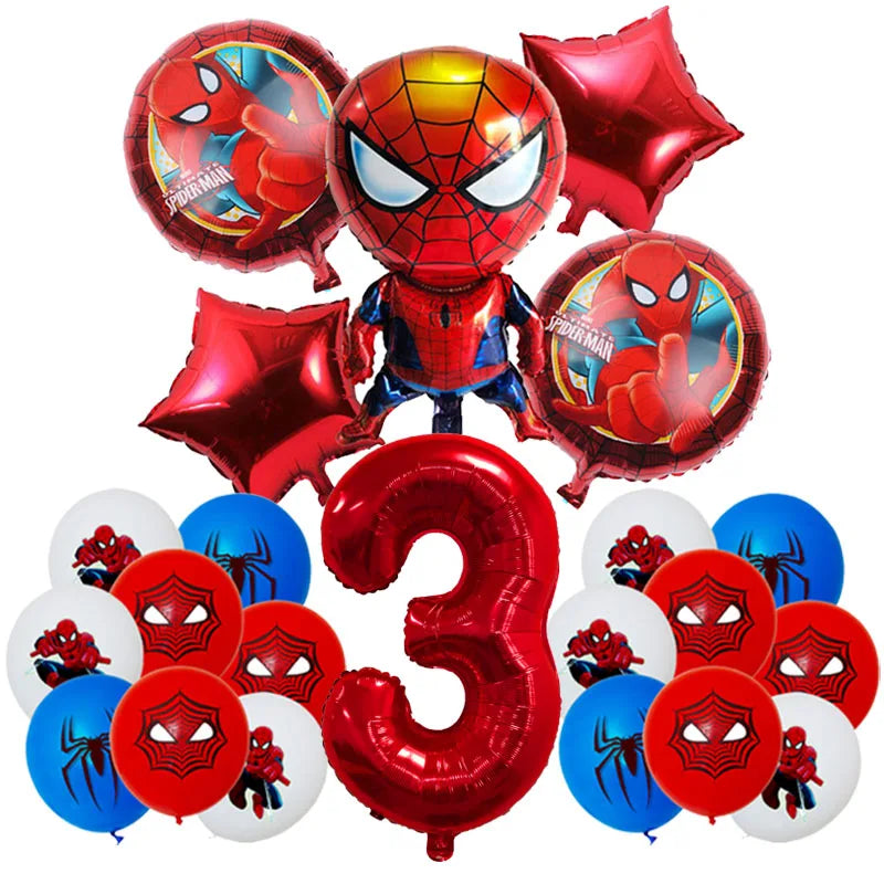 SpiderMan Birthday Party Decorations - Satin & Sox