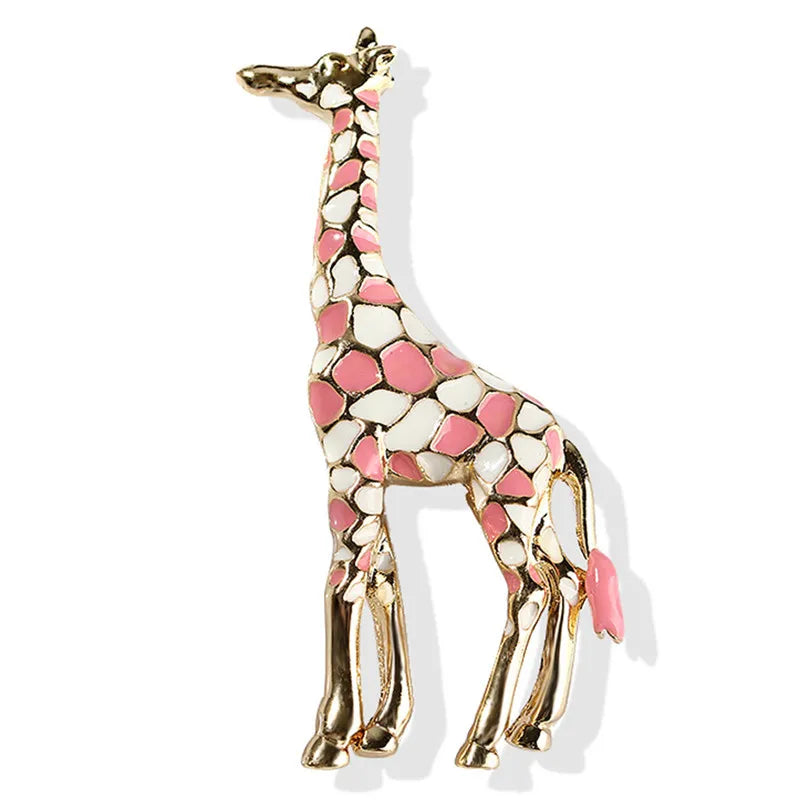 Giraffe Brooch Multicolour - Satin & Sox