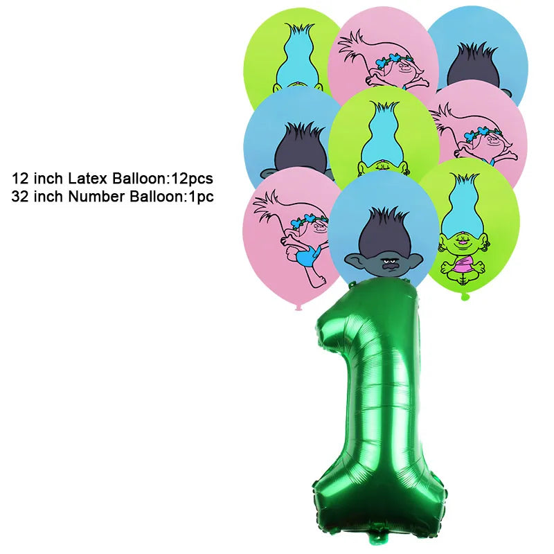 Disney TROLLS  Theme Party Decorations - Satin & Sox