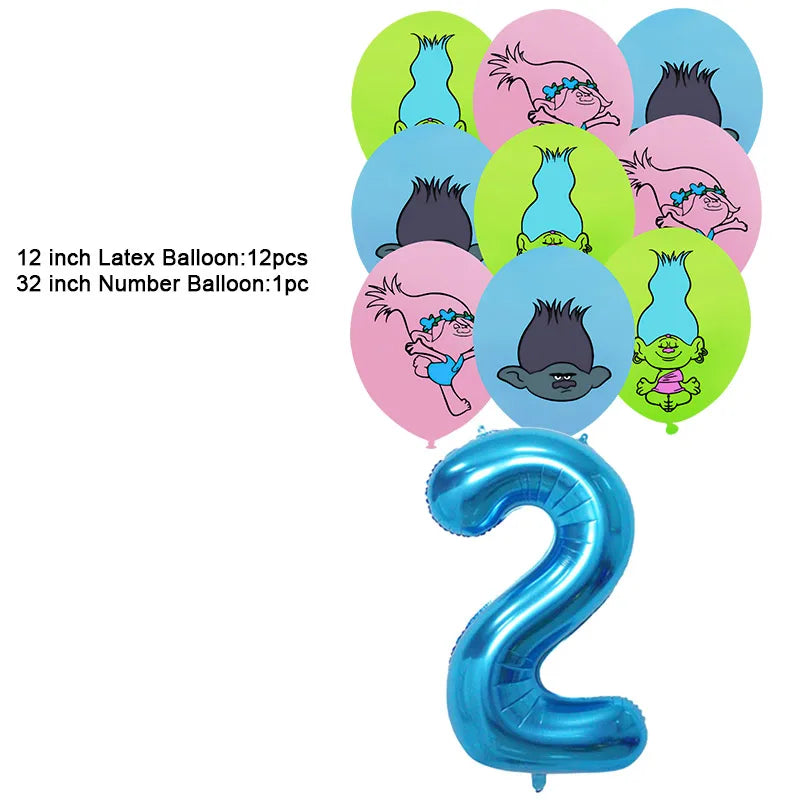 Disney TROLLS  Theme Party Decorations - Satin & Sox