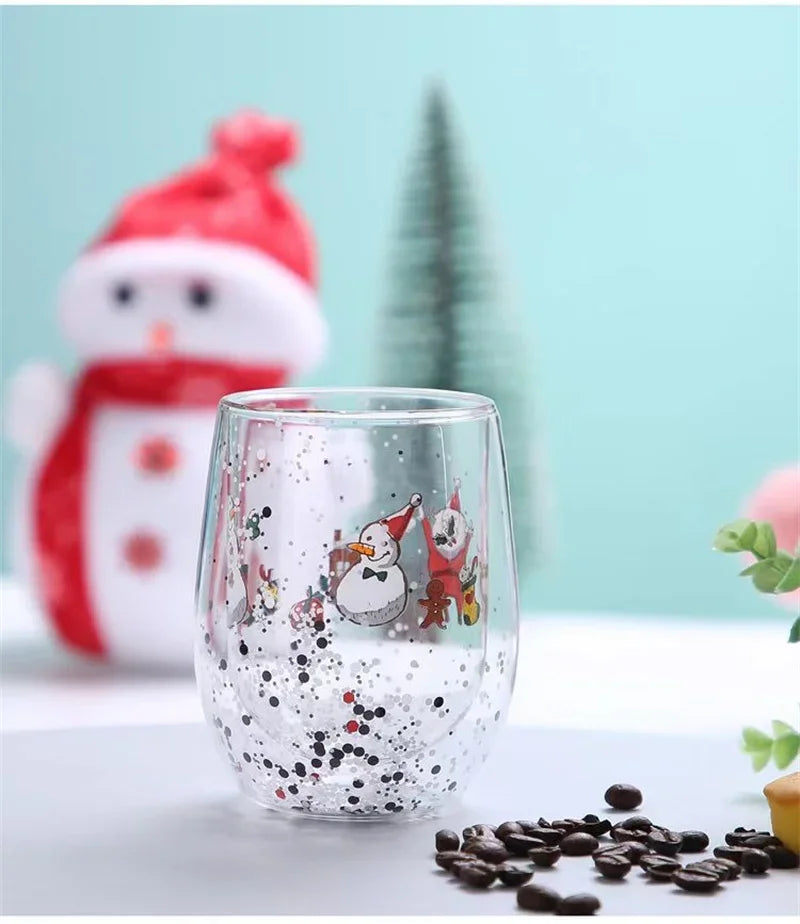 Christmas Double Wall Heat-resistant Cup - Satin & Sox