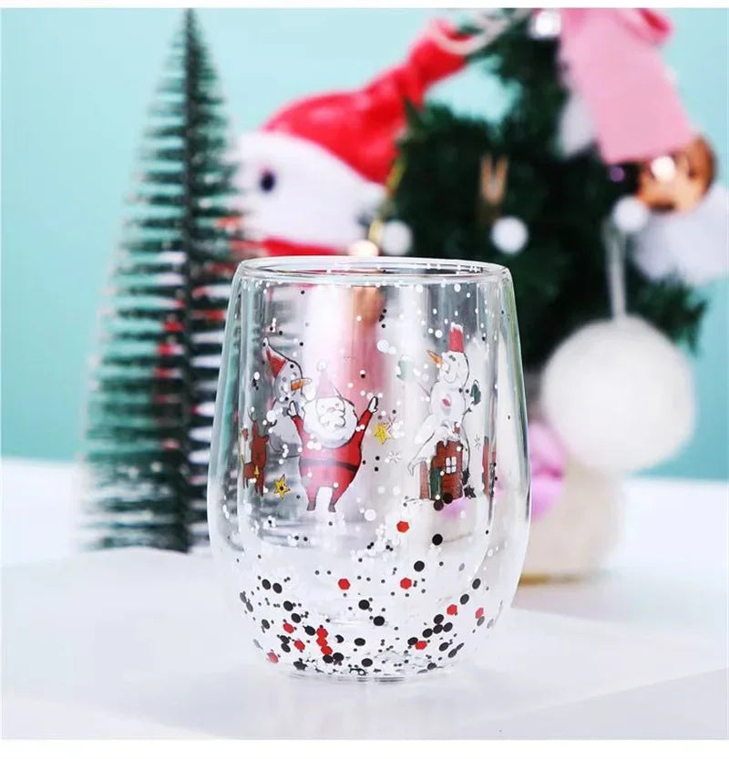 Christmas Double Wall Heat-resistant Cup - Satin & Sox