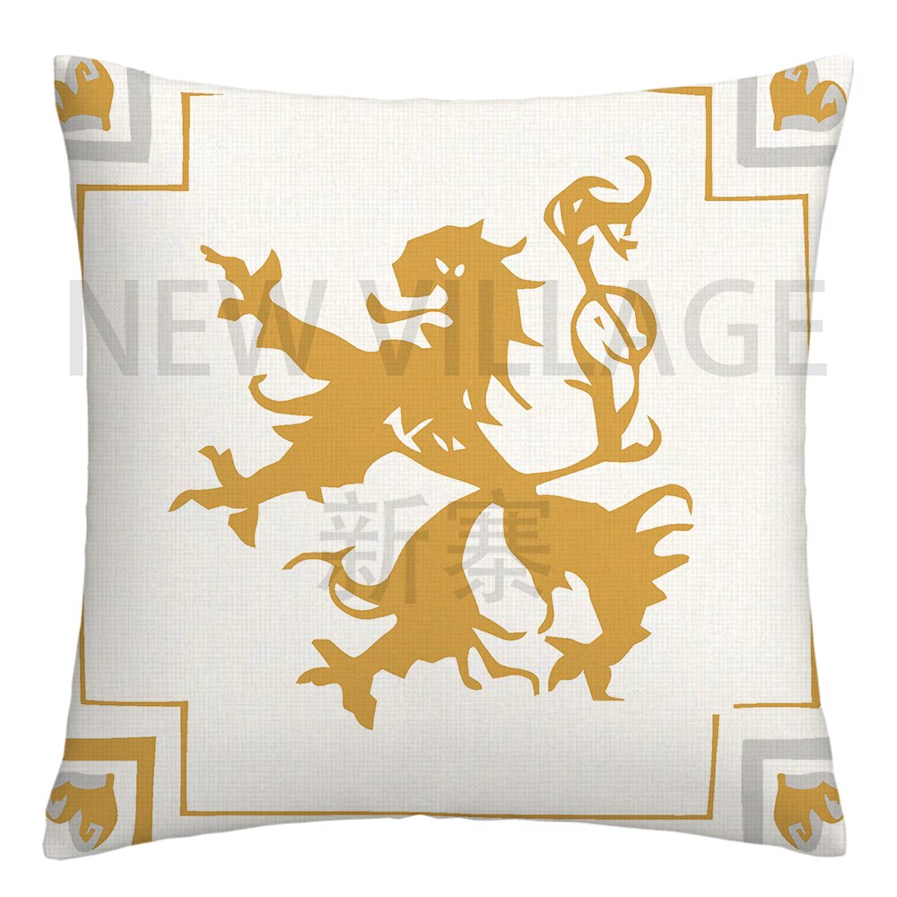 Yellow and white linen cushion covers - Satin & Sox