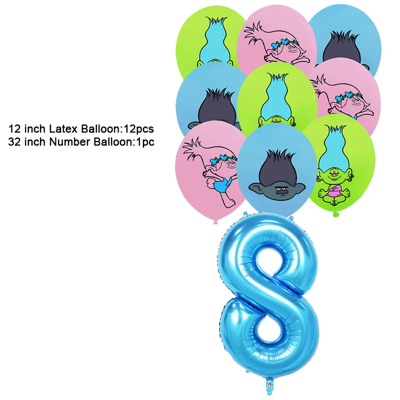 Disney TROLLS  Theme Party Decorations - Satin & Sox