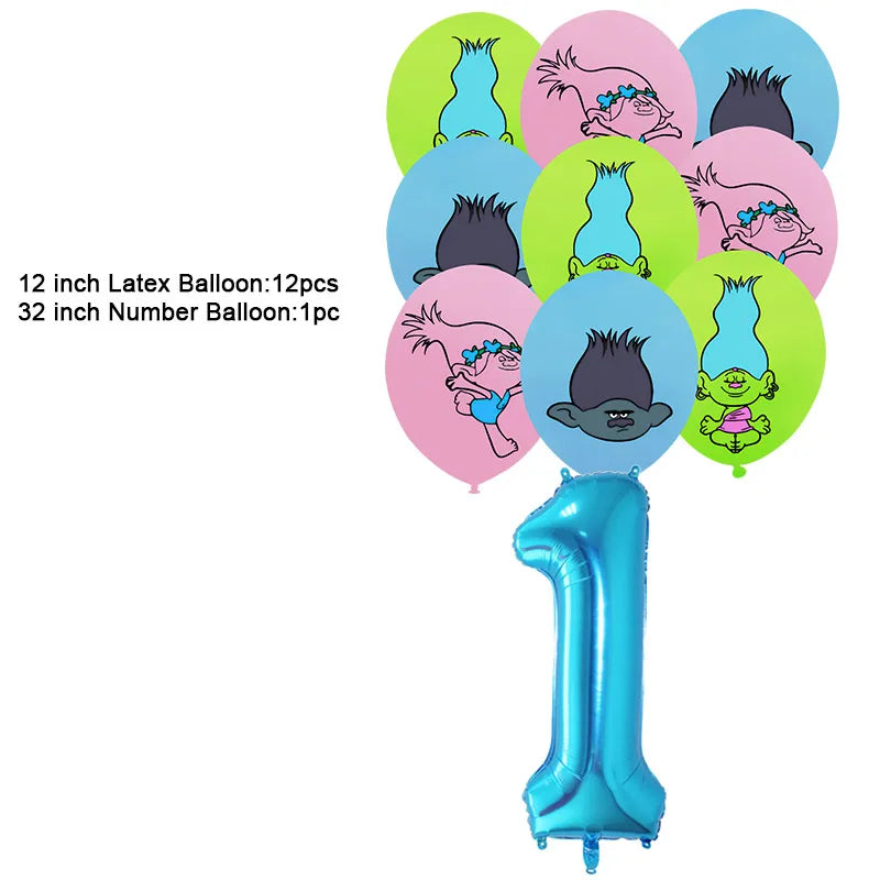 Disney TROLLS  Theme Party Decorations - Satin & Sox