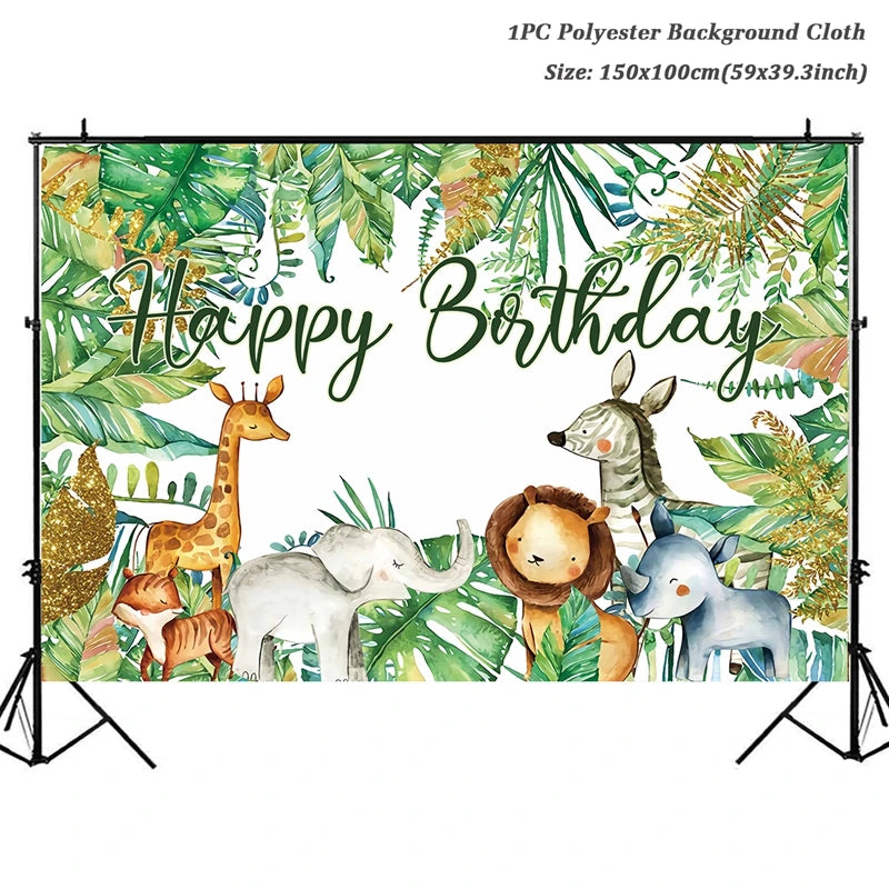 Jungle Safari Party Decorations - Satin & Sox