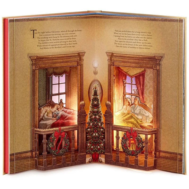 Christmas Pop-Up Book The Night Before Christmas - Satin & Sox