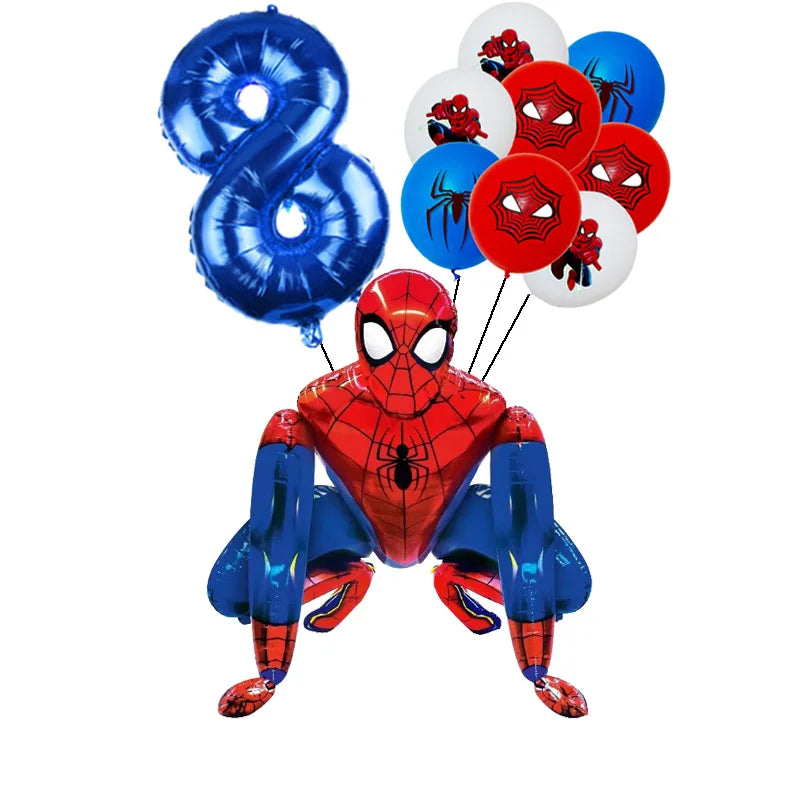 SpiderMan Birthday Party Decorations - Satin & Sox