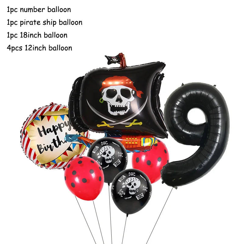 Pirate Theme Party Decorations - Satin & Sox