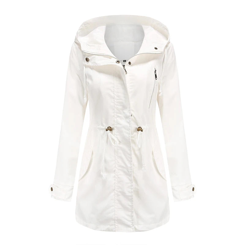 Women's Hooded Trench Coat