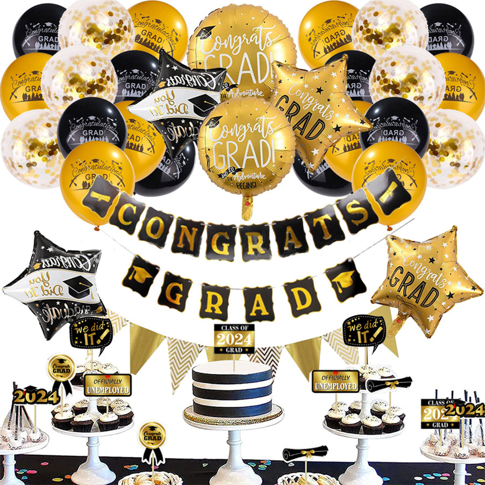 Graduation Balloon Kits Graduation Party Decorations - Satin & Sox