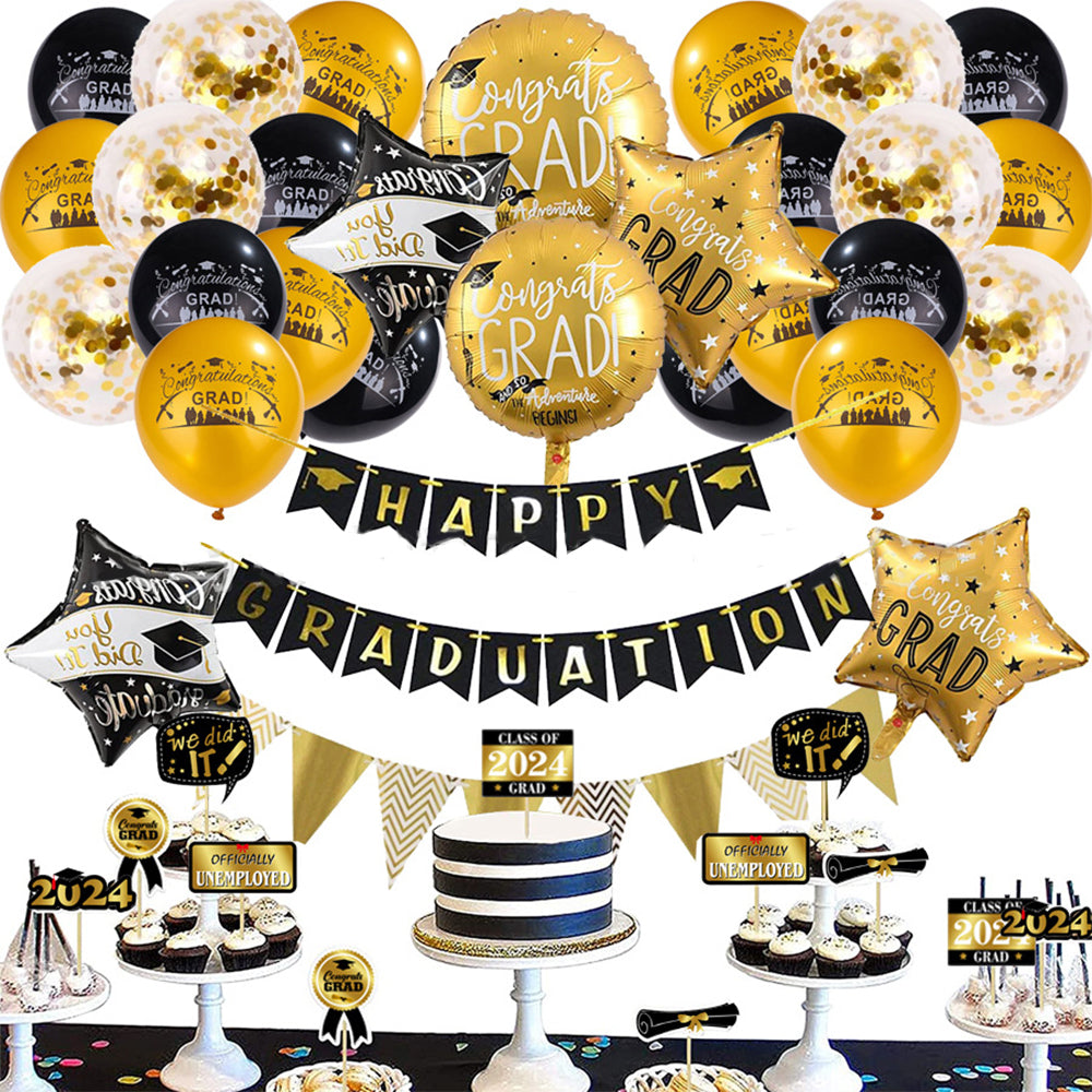 Graduation Balloon Kits Graduation Party Decorations - Satin & Sox