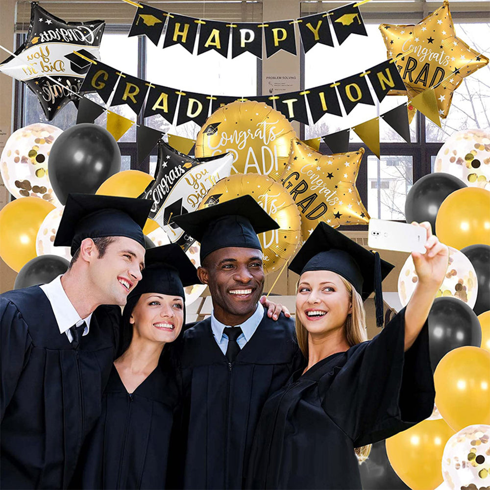 Graduation Balloon Kits Graduation Party Decorations - Satin & Sox