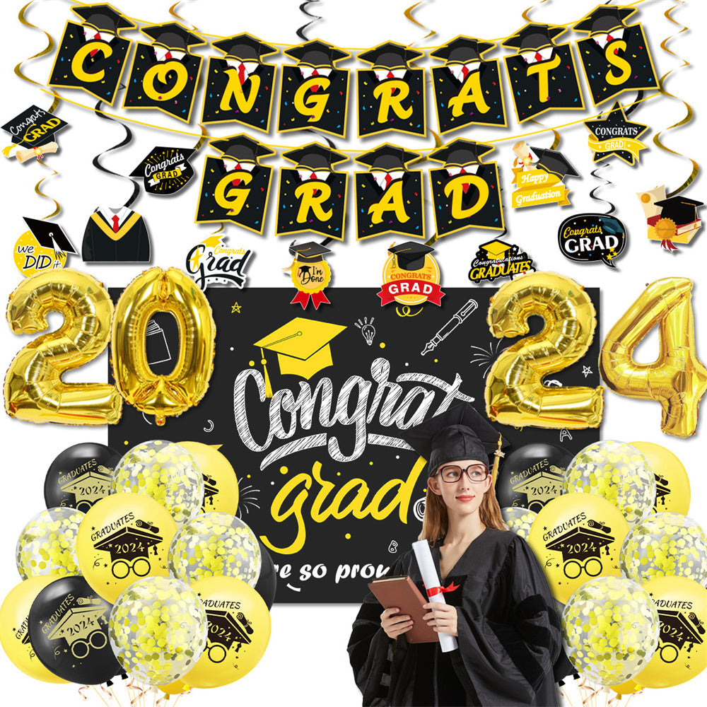 Graduation Balloon Kits Graduation Party Decorations - Satin & Sox