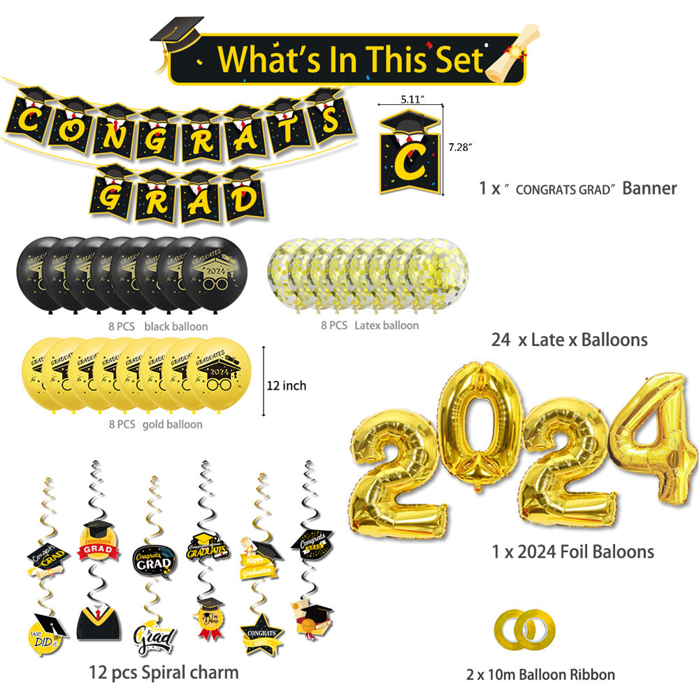 Graduation Balloon Kits Graduation Party Decorations - Satin & Sox