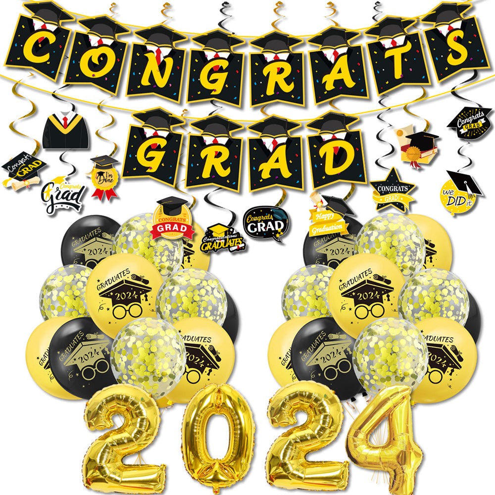 Graduation Balloon Kits Graduation Party Decorations - Satin & Sox