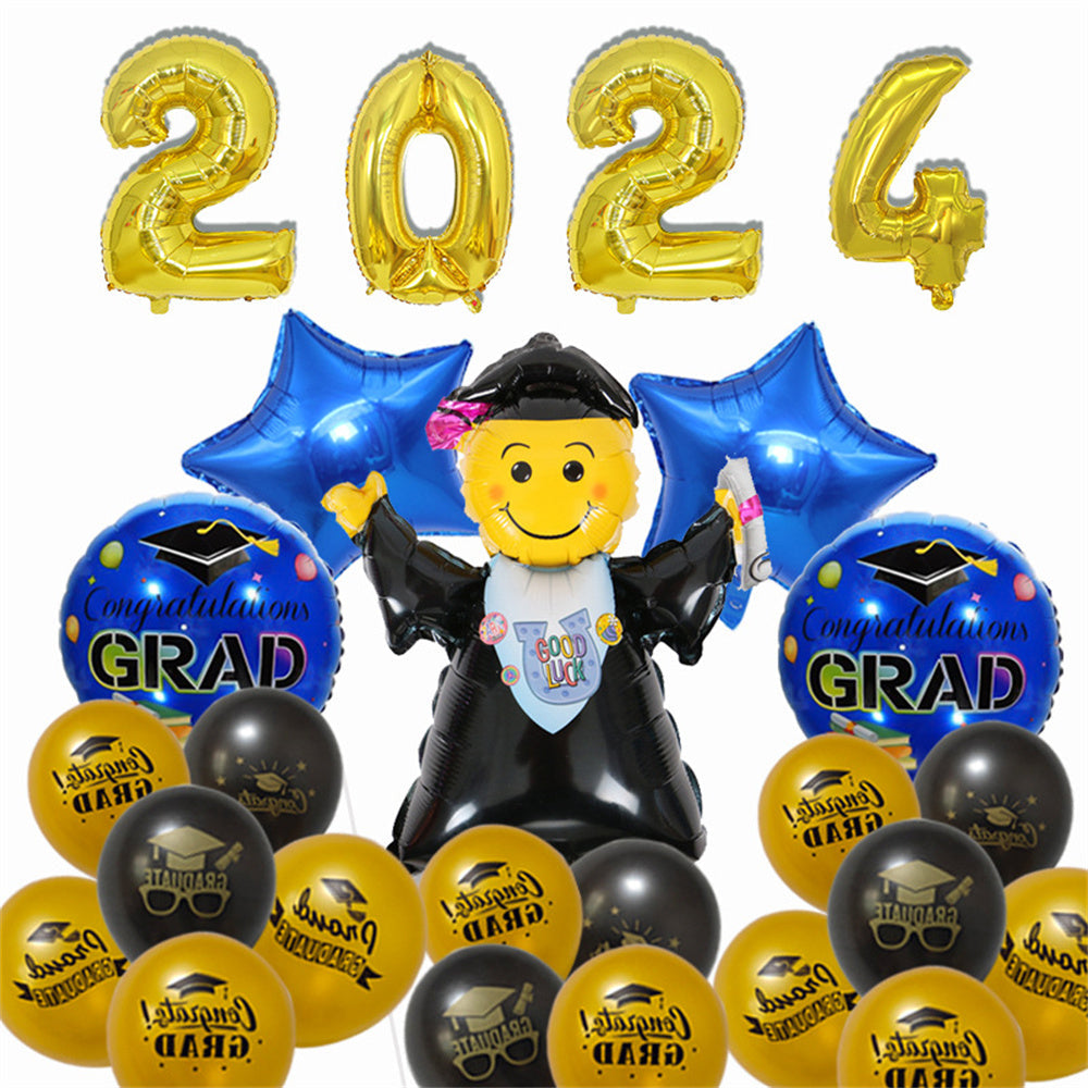 Graduation Balloon Kits Graduation Party Decorations - Satin & Sox