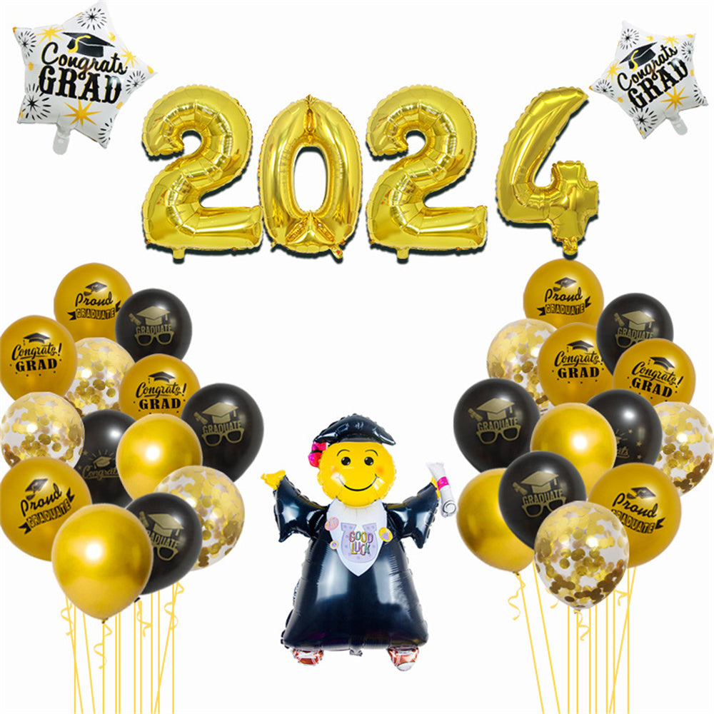 Graduation Balloon Kits Graduation Party Decorations - Satin & Sox