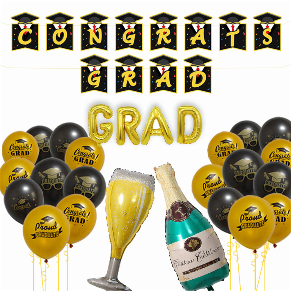 Graduation Balloon Kits Graduation Party Decorations - Satin & Sox