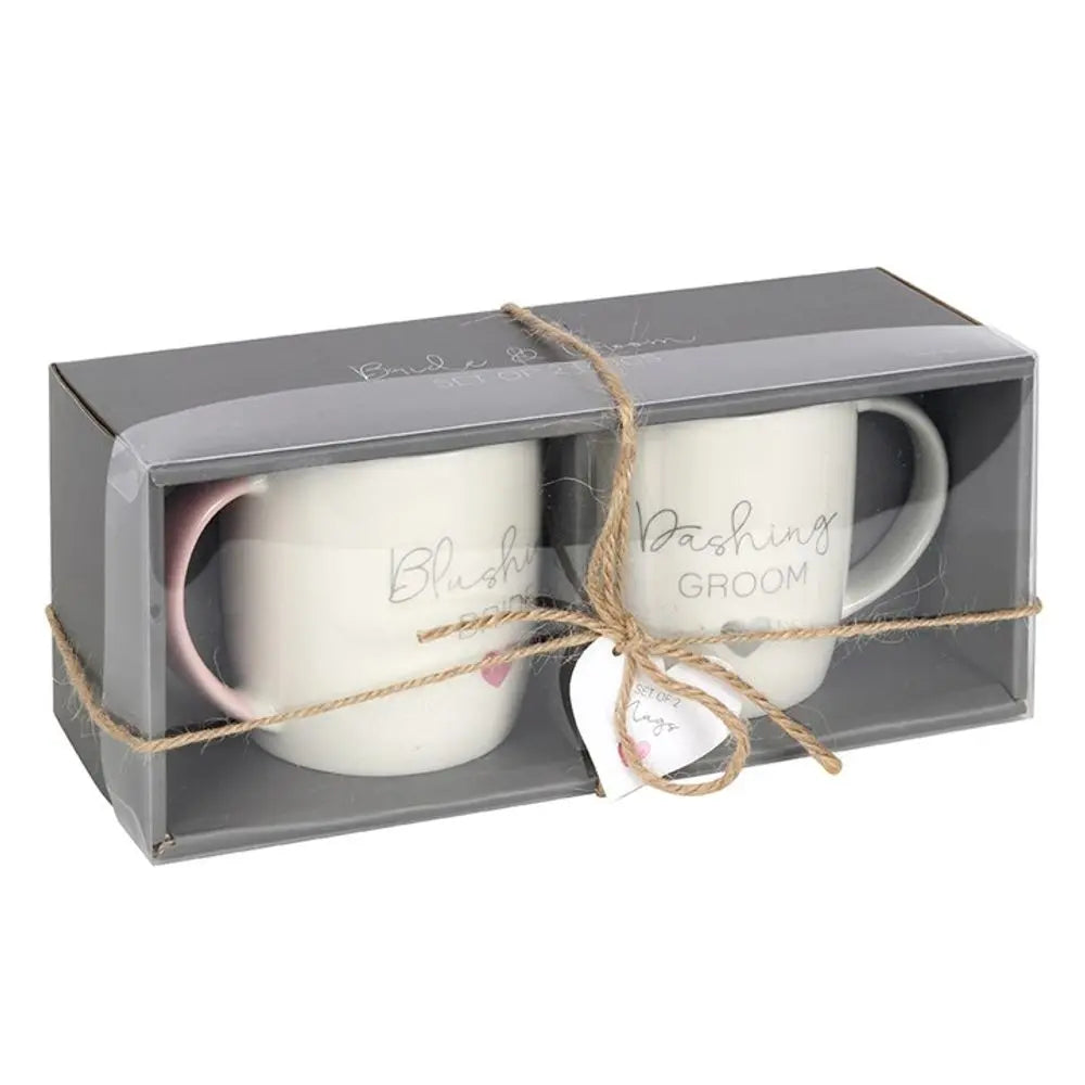 Blushing Bride Dashing Groom Ceramic Mug Set - Satin & Sox