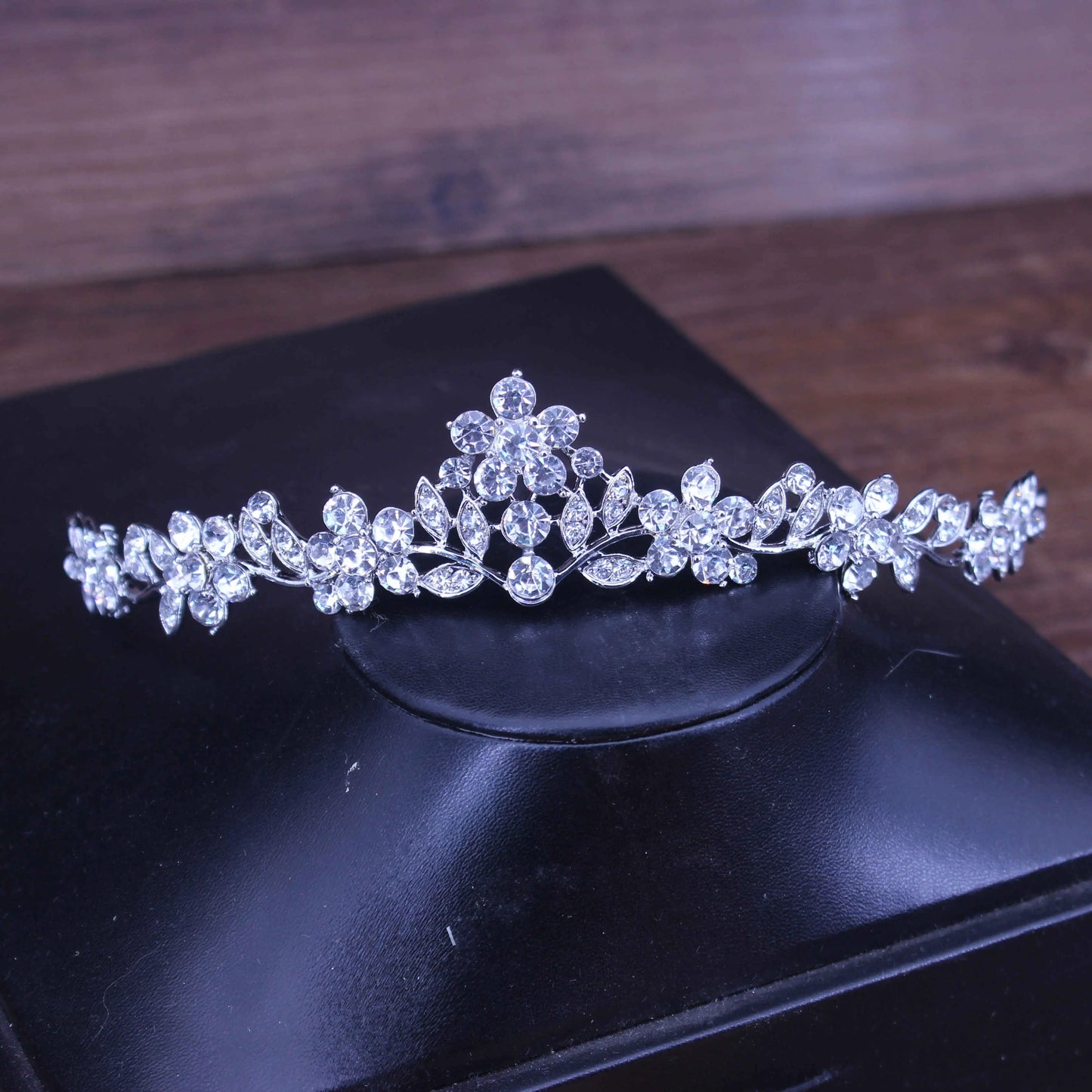 Bridal Tiara with rhinestone crystals - Satin & Sox