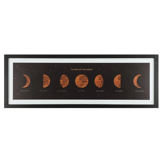 Moon Phases Print in Frame - Satin & Sox