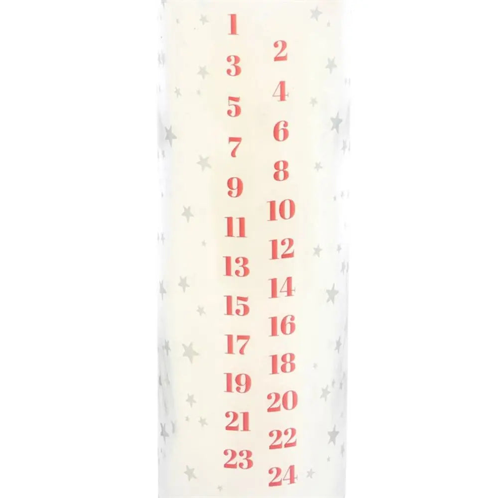 White Vanilla Advent Tube Candle - Image #2