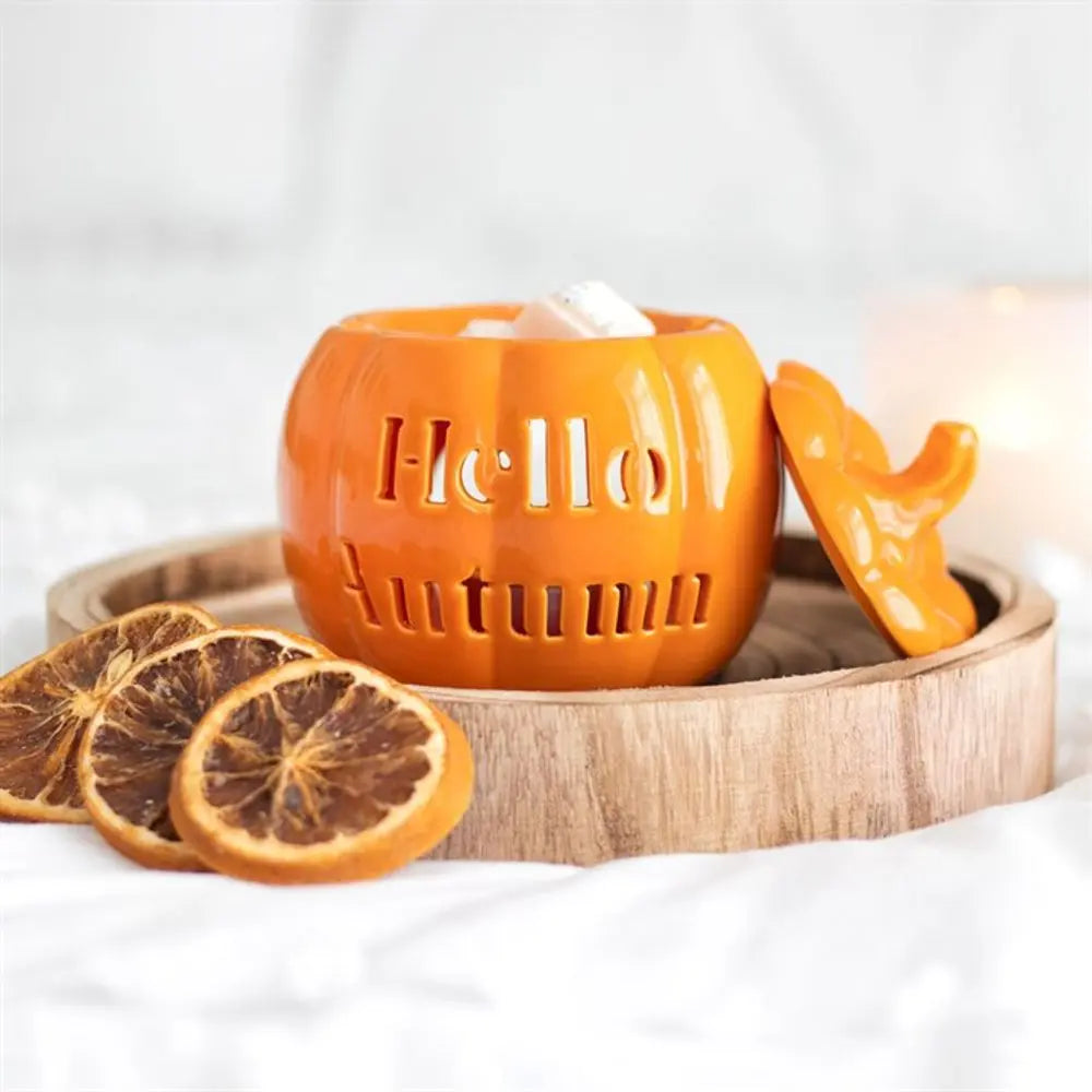 Hello Autumn Pumpkin Oil Burner - Satin & Sox