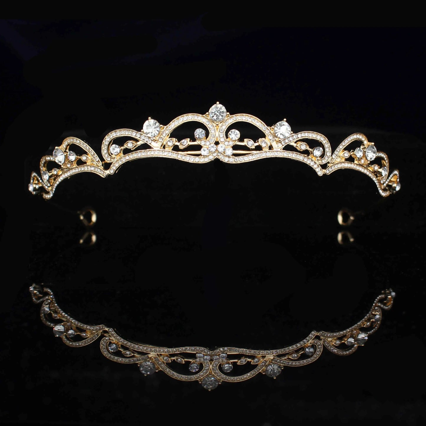 Bridal Tiara with rhinestone crystals - Satin & Sox