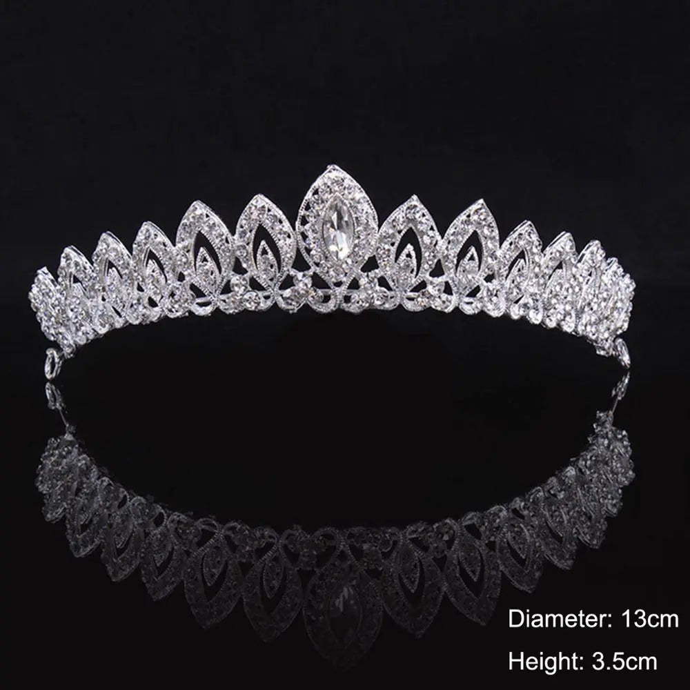 Bridal Tiara with rhinestone crystals - Satin & Sox