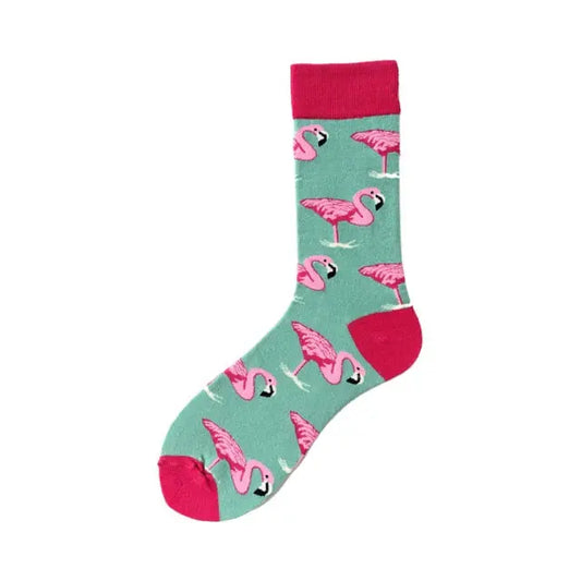 Flamingo Adult Socks One Size - Satin & Sox