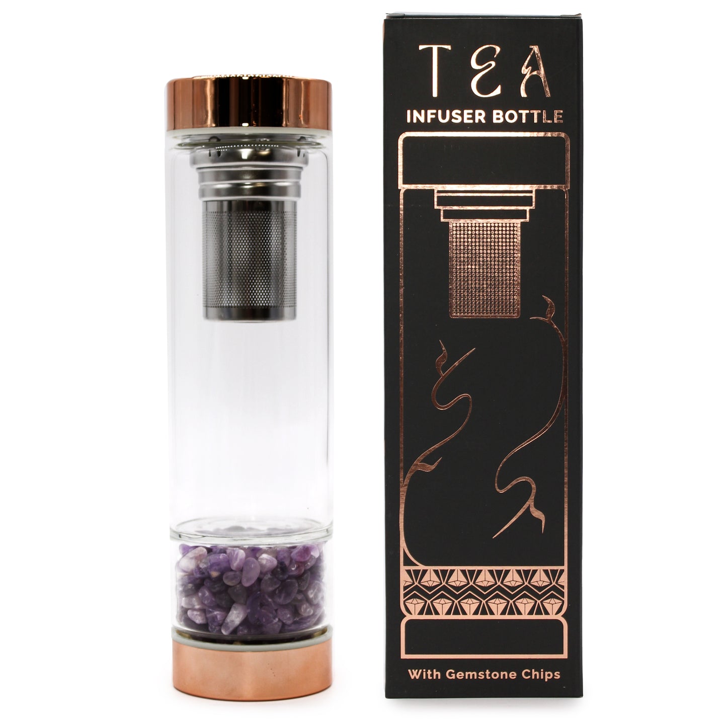 Crystal Tea Infuser Bottle - Satin & Sox