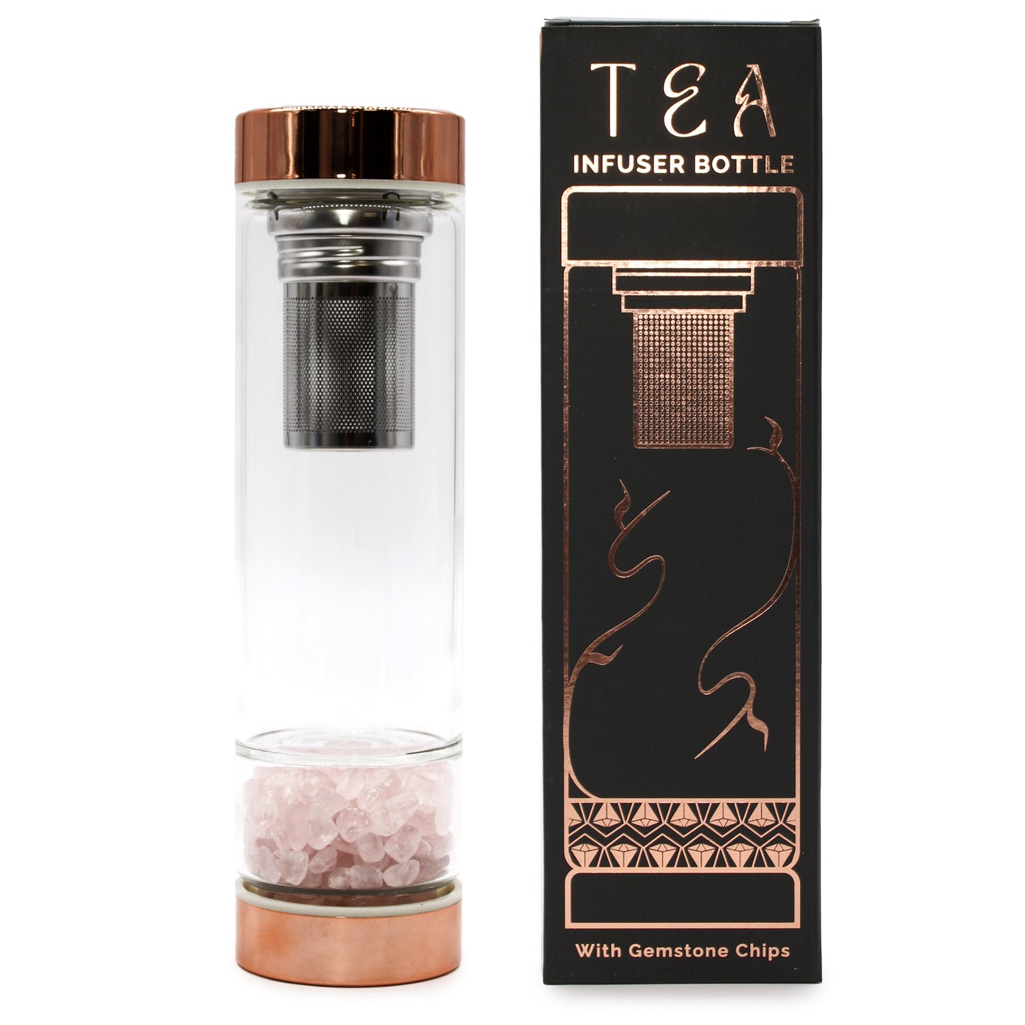 Crystal Tea Infuser Bottle - Satin & Sox